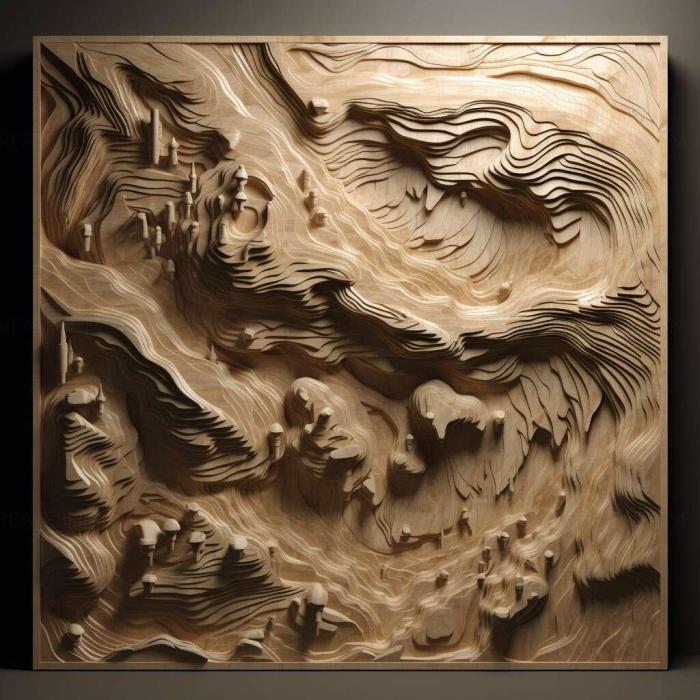 نموذج ثلاثي الأبعاد لآلة CNC 3D Art 